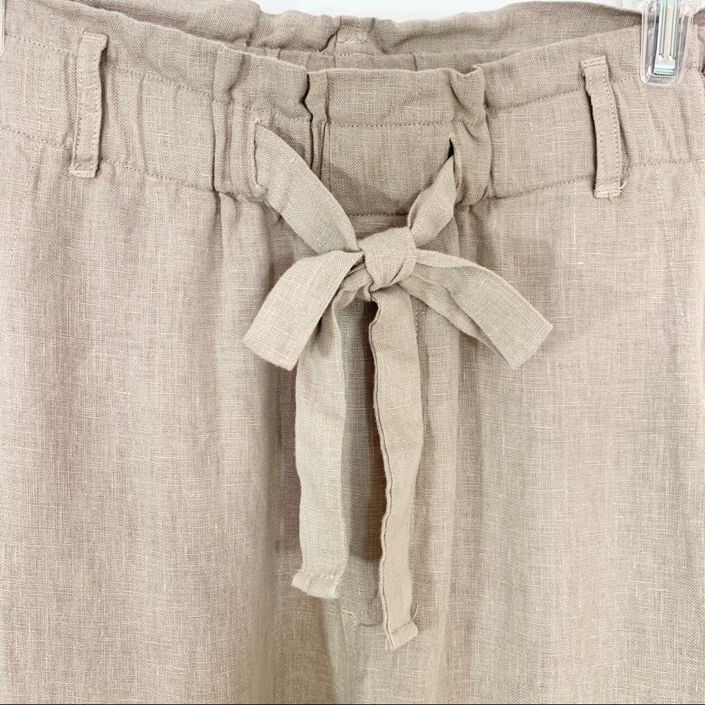 Anthropologie Cloth & Stone Linen Wide Leg Pants - Picture 5 of 11